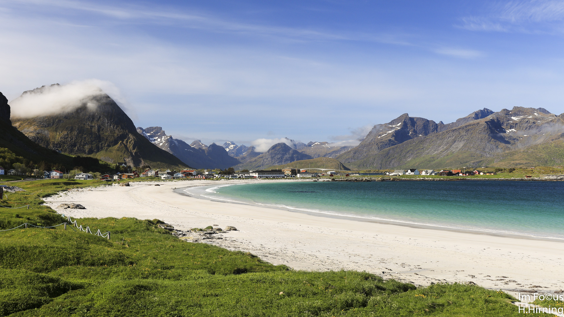 Blick auf Ramberg, Lofoten